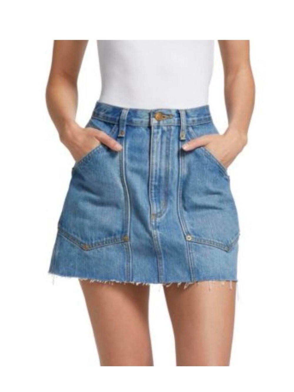 RE/DONE Workwear Denim Mini skirt